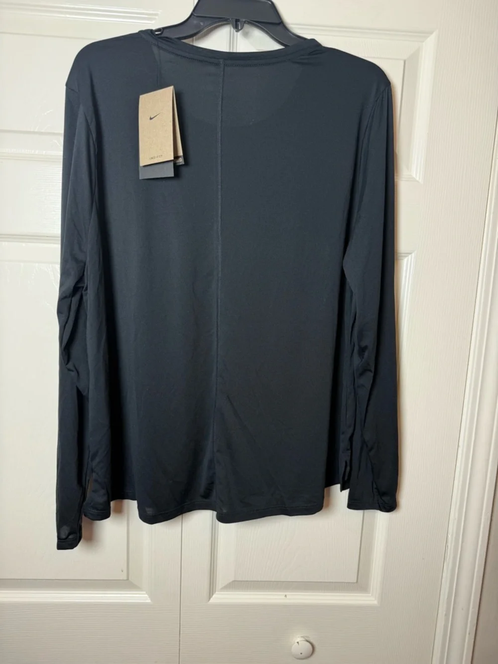 Nike Dri Fit Long‎ Sleeve Black Athletic Tee